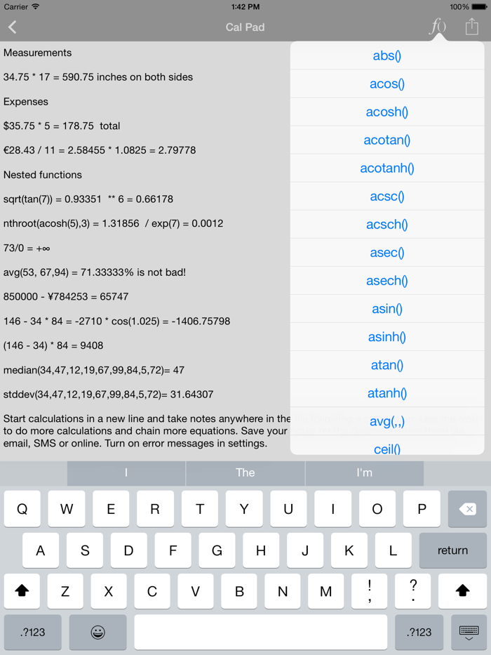 Cal Pad Folio - Calculator  Notepad in one app