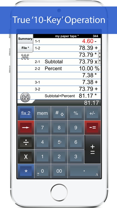 Adding Machine: 10 Key Calc Screenshot 1