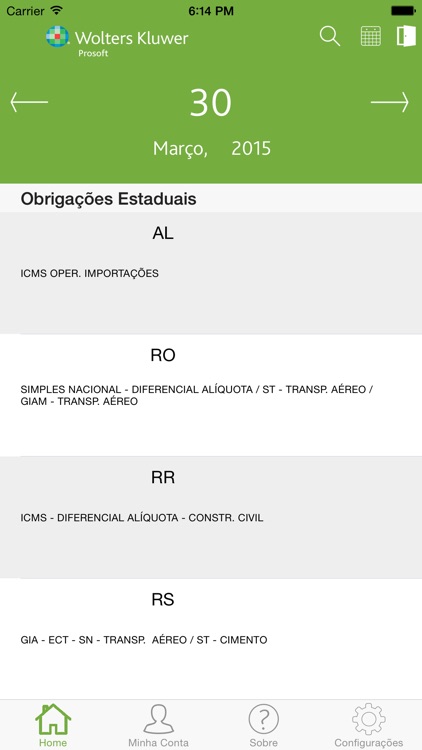 Agenda de Obrigaçōes