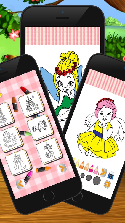 Princess Cute Coloring Book for kid screenshot-4