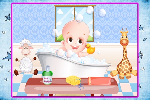 Newborn Sister Care – Baby bath & cleaning game screenshot 2