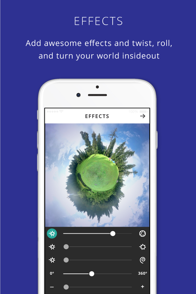 Pluto Camera - Tiny Planet social app