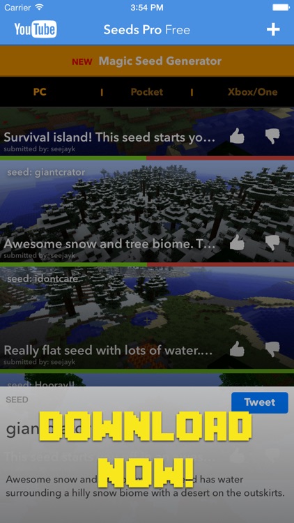 Seeds Pro Free for Minecraft