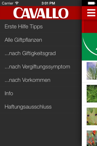 CAVALLO Giftpflanzen-Bestimmung für Reiter und Pferdebesitzer screenshot 2