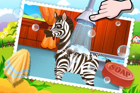 Baby Zebra SPA Salon - Makeover Game For Kids screenshot 2