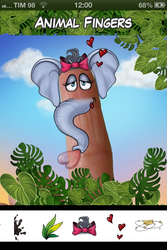 Animal Fingers - Create funny Animal faces over your fingers! screenshot 4