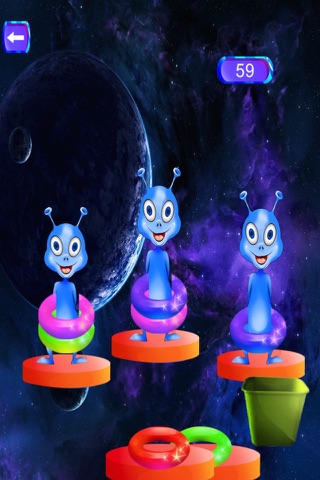 A Space Alien Ring Toss Mania - Silly Galaxy Challenge Free screenshot 2