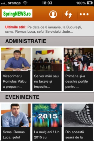 SpringNews.ro pentru iPhone screenshot 2