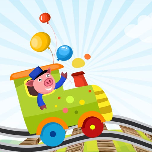 A Sort By Size Game for Children: Learn and Play with Animals Boarding a Train Icon