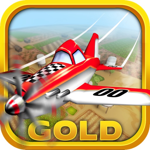 Plane Heroes Gold - Best Flight Game with Easy Control and Cartoonish 3D Graphics