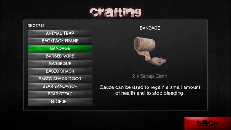 Battle Royale Map, Crafting for H1Z1