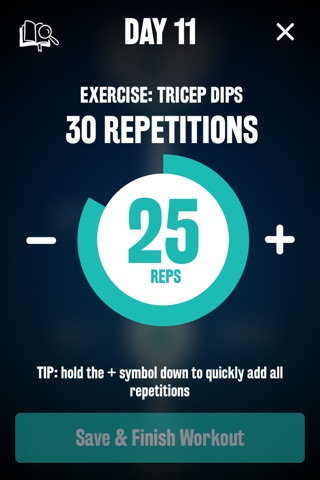 Men's Tricep Dip 30 Day Challenge screenshot 4