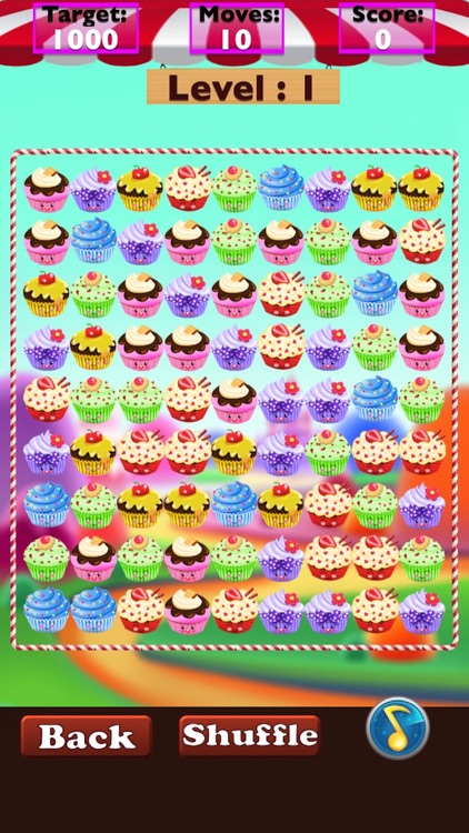 Cupcake Crunch Mania-The Best Free Cupcake Match 3 Style Game