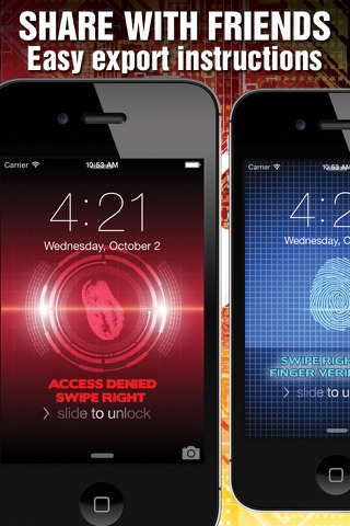 Lock Screen Fingerprint Illusion Wallpapers: iOS 8 Edition screenshot 4