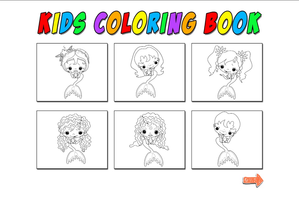 Kids Coloring Mermaid screenshot 2