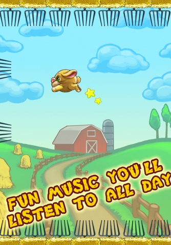 Bouncy Farm Animals Free – Help Your Brave Cow, Bunny and Angry Piggy to Dodge, Escape and Take Revenge from The Pitchforks of an Old Rural Ranch and Barnyard screenshot 2