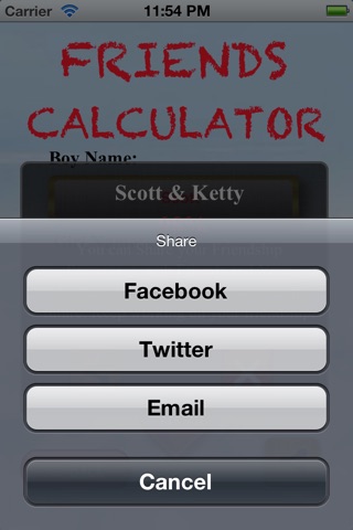 Friends Calculator screenshot 4