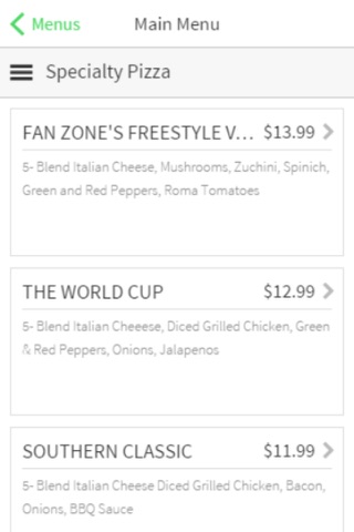 Fan Zone Pizza screenshot 3