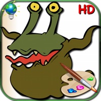 Coloriages Monstres avec autocollants ! Pour colorier des monstres qui ne font même pas peur ! sur PC