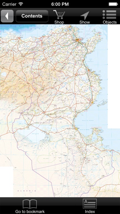 Tunisia. Road and tourist map