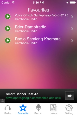 Cambodia Radio News Music Recorder screenshot 3