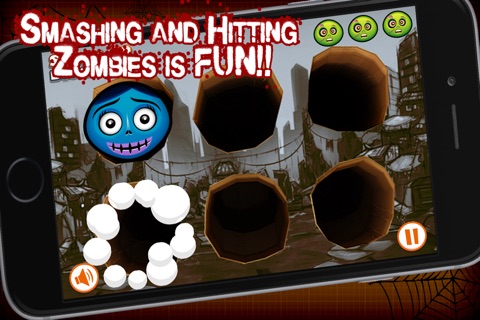 Whack A Zombie Hitman - For Kids! Thwack With Your Smashing Hammer! screenshot 4