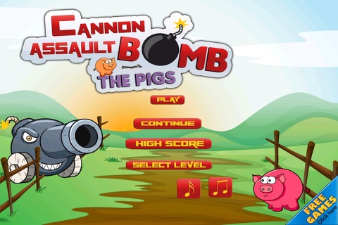 Crazy Cannon Assault Blast - Pig Bombing Skill Challenge screenshot 2