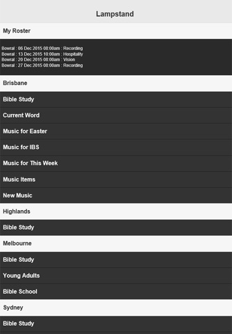 Lampstand - Word, Music & Rosters screenshot 2