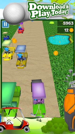 Boys無料でゴルフのレースドライバーゲームの3Dゴルフカートレースやドライビングゲームのおすすめ画像5