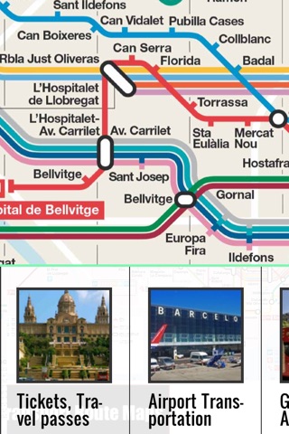 Barcelona travel guide metro city map screenshot 2