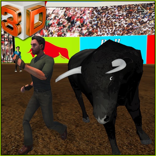 Angry Bull Simulator 3D - the crazy bullring arena game Icon