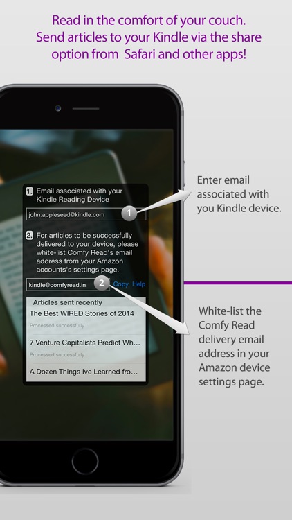 Comfy Read : Send web articles to your Kindle