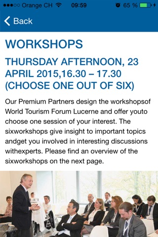 World Tourism Forum Lucerne screenshot 4