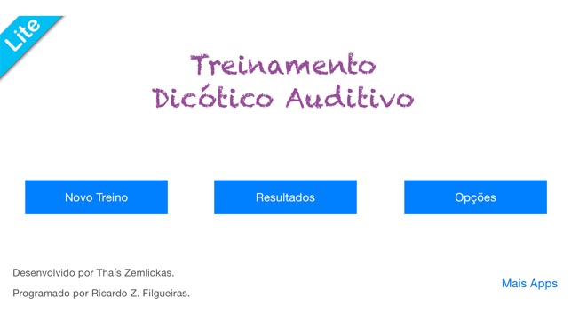 Treinamento Dicótico Auditivo Lite