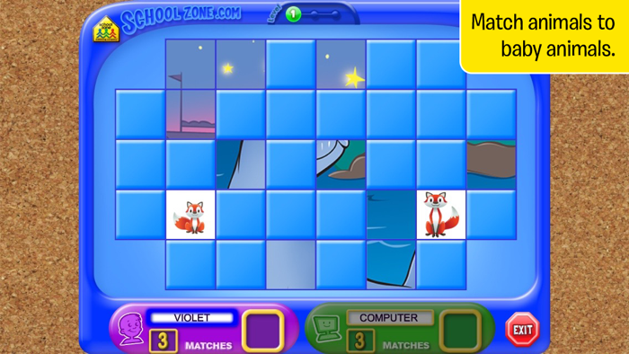 Memory Match - An Educational Game from School Zone