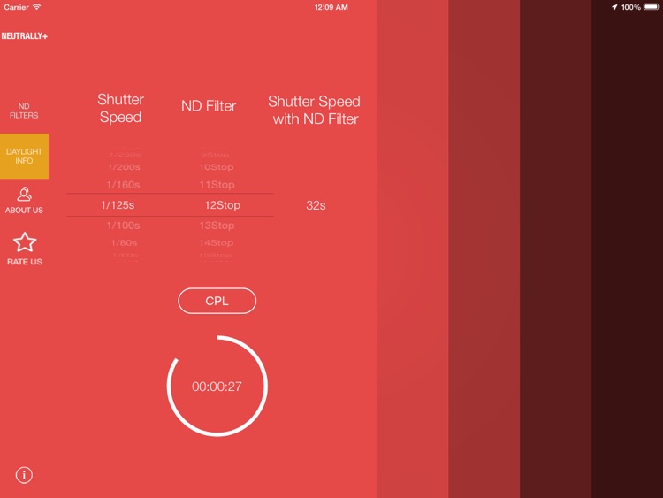 Neutrally+ (ND filters calculator) for iPad