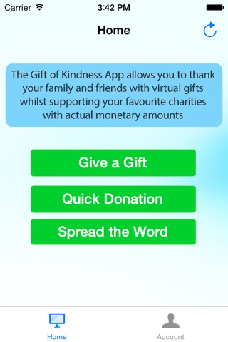 Gift of Kindness - Give virtual gifts of thanks whilst donating to charity screenshot 2