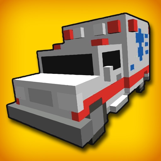 Ambulance in a hurry icon