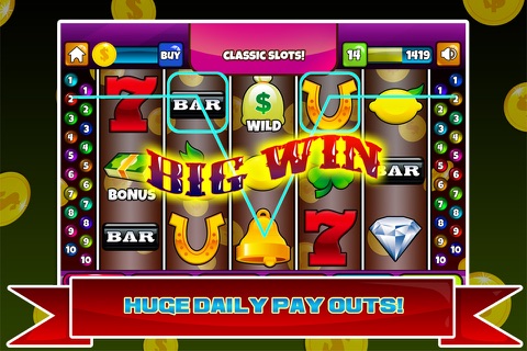 Mega Party Multi Line Slots - Win Big Vegas Casino Machine screenshot 3
