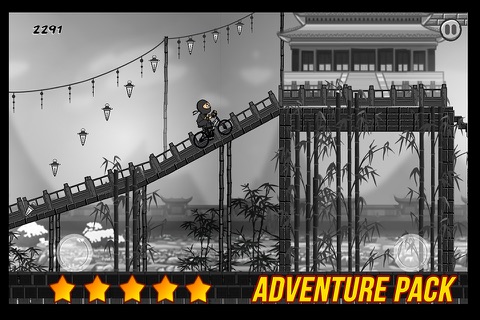 Bike Ninja Escape: Hilybilly Dirt Racing Stunts Master Game Free screenshot 2