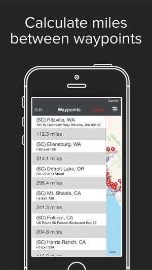 mileage trip planner