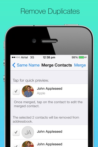 Merge Contacts - Remove Duplicates screenshot 3