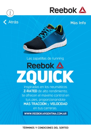 Reebok Zquick screenshot 2