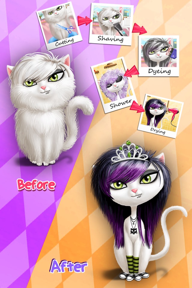 Animal Hair Salon, Dress Up and Pet Style Makeover - No Ads screenshot 2