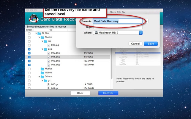 Card Data Recovery