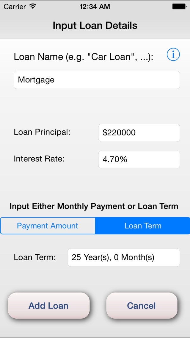 add on loan calculator