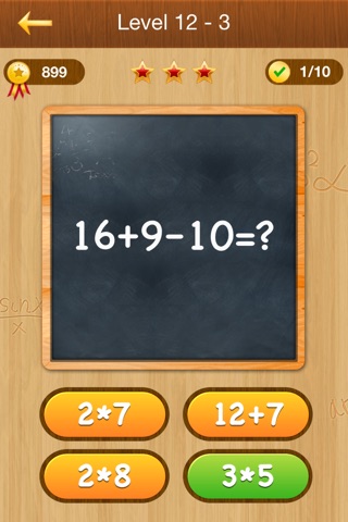 Math Master PRO - education arithmetic puzzle games, train your skills of mathematics screenshot 3