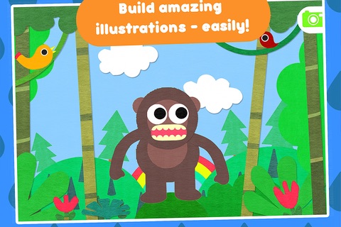 Crea World Animal –  create and play – creative art studio for kids with cute jungle and forest animals screenshot 2