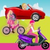 Princess Car,Scooter and Bike Game