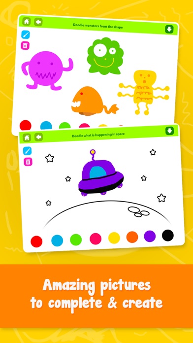 Doodle Fun - Draw & Play Paint Scribble Sketch & Color Creative Adventure Game for Kids Boys and Girls Explorers: Preschool Kindergarten Grade 1 2 3 and 4 Screenshot 1